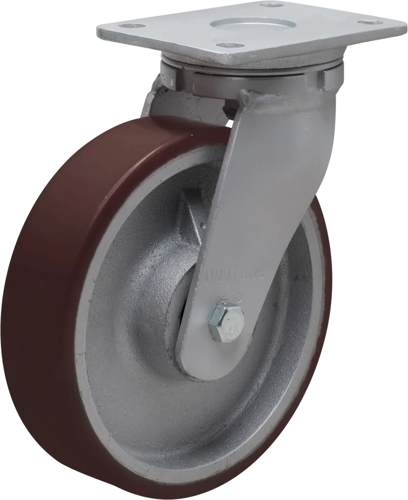 Länkhjul typ 15P PU/CI stålbygel gjuten PU-bana Swede-wheel