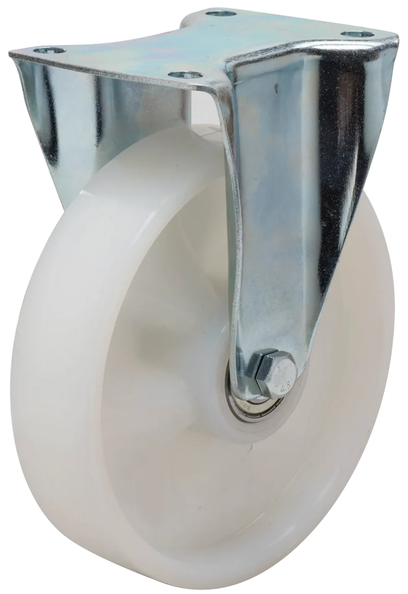 Länkhjul typ 5P PA6 plåtbygel nylon Swede-wheel