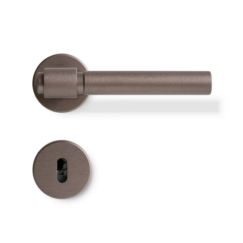 Dörrhandtag Helix 200 Plain - Mörk brons