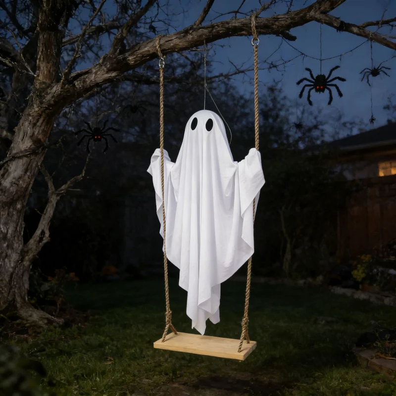 Ghost Swing Halloween Decoration
