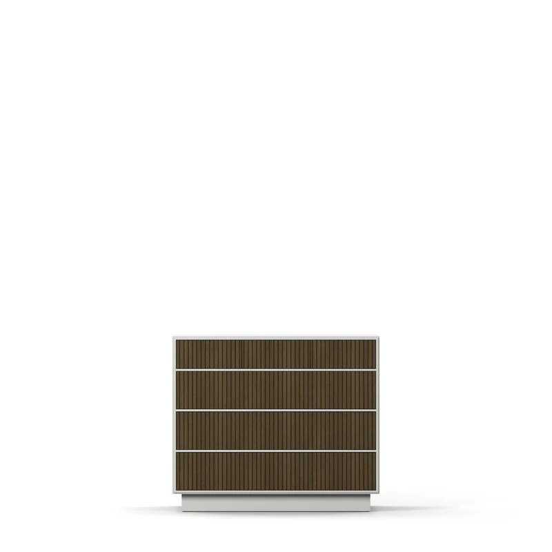 Line Burned Walnut Byrå 3+3 Lådor Hög