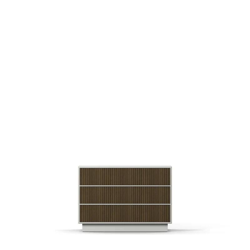 Line Burned Walnut Byrå 3 Lådor