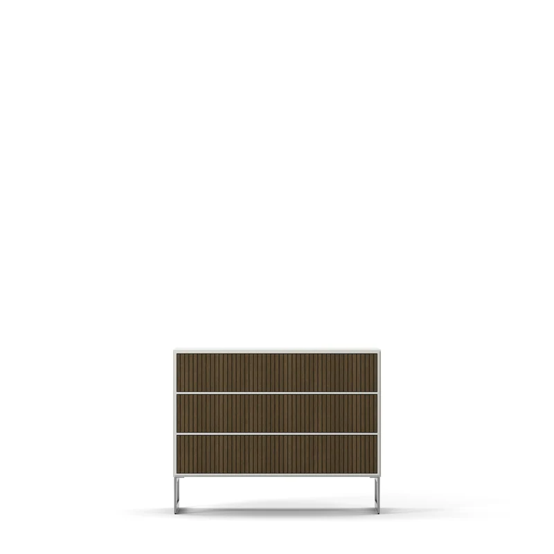 Line Burned Walnut Byrå 3 Lådor