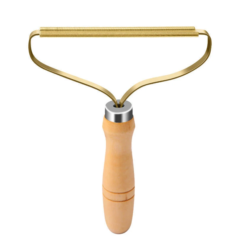 Wooden-Handle Lint Scraper
