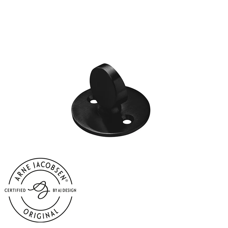 Arne Jacobsen vred till ytterdörr, matt svart (RAL 9005), c/c 30 mm. ASSA • d line
