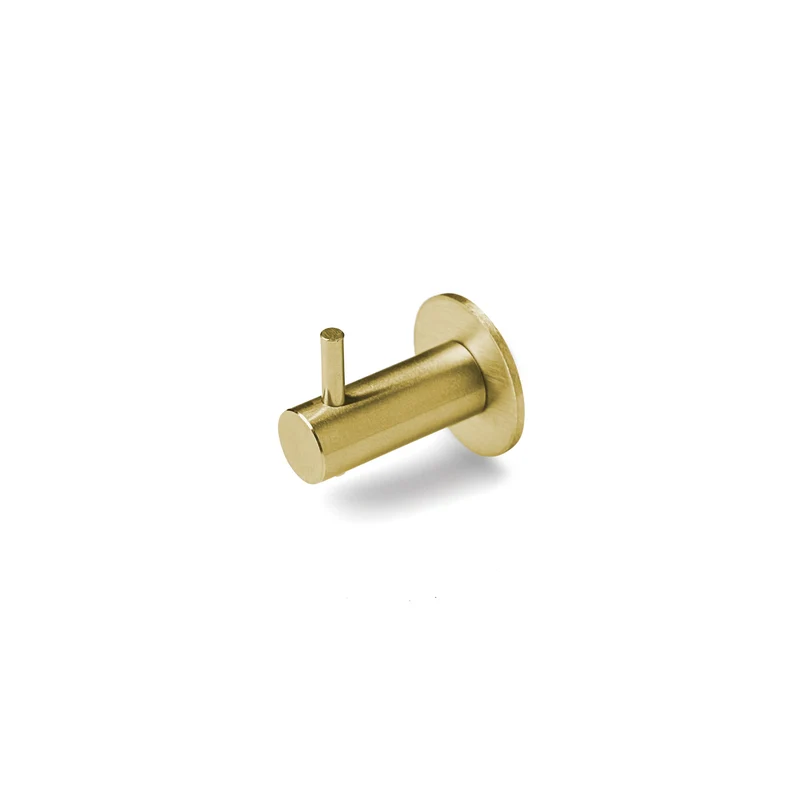 Krok med pinne, borstat mässing finish • d line