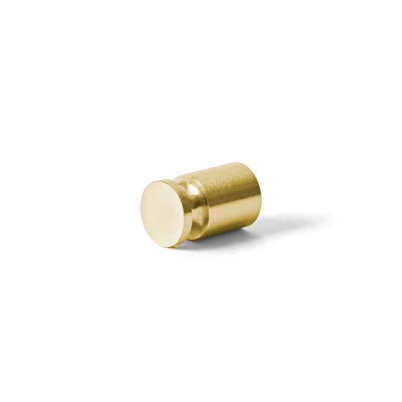 Knopp Ø14 mm, borstad mässingfinish • d line