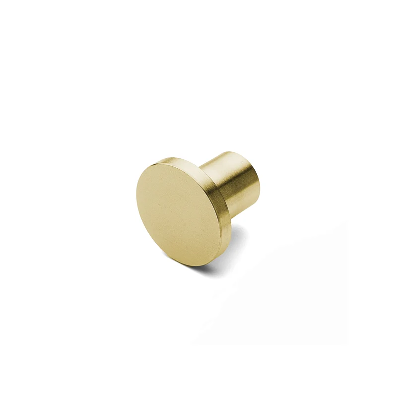 Knopp Ø25 mm, borstad mässingfinish • d line