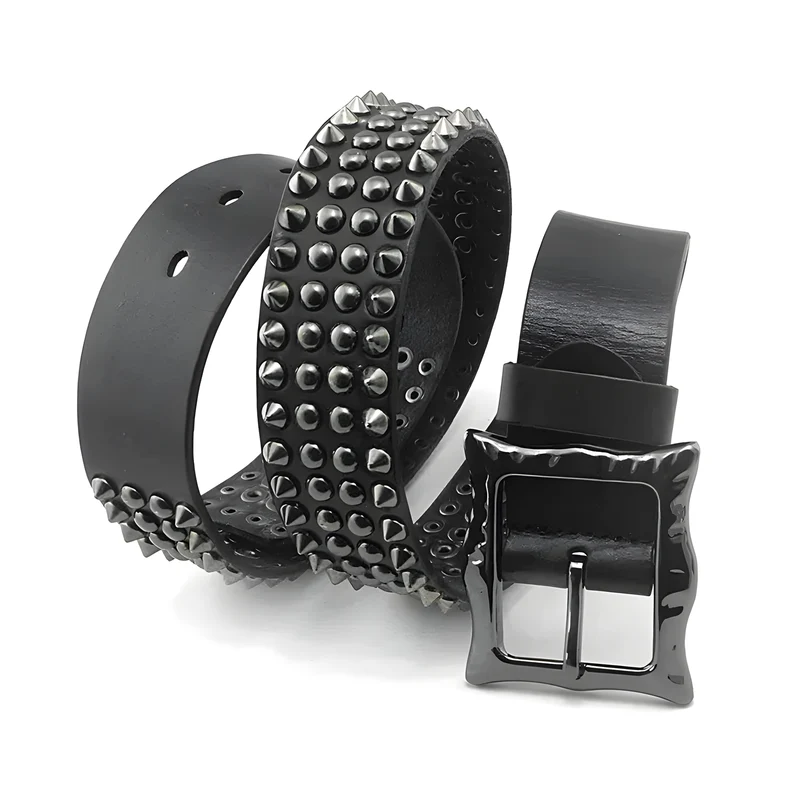 Studded Leather Belt