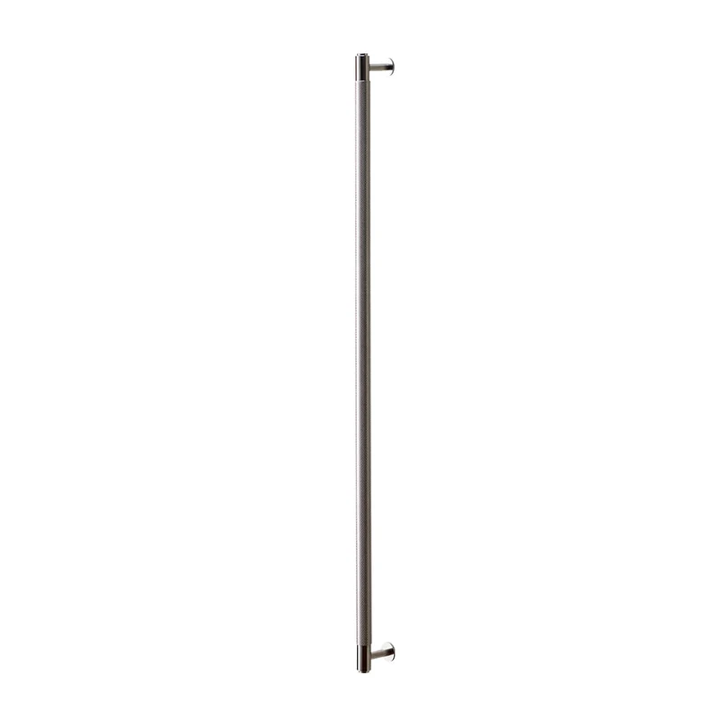 Cross dubbelsidigt dörrhandtag i rostfritt stål med diamantslipat mönster 774 mm • Buster + Punch