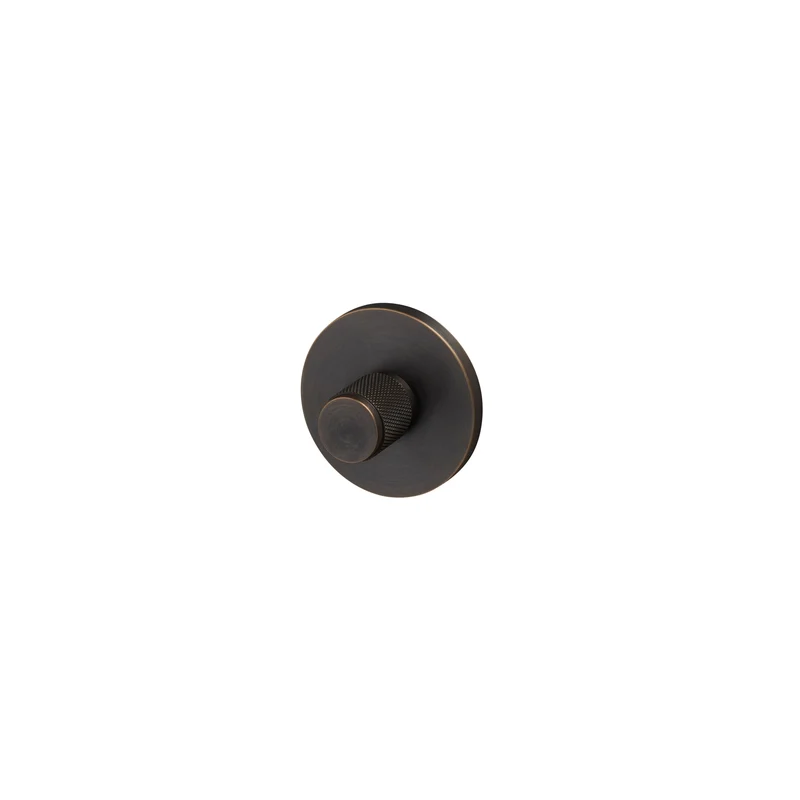 Cross-vred i brunerad mässing (smoked bronze) med diamantslipat mönster – c/c 27 mm • Buster + Punch