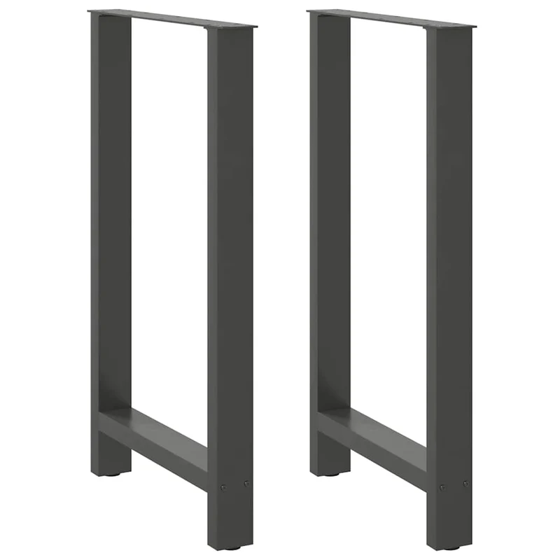 Barbordsben antracit 2 st 60x(100-101) cm stål