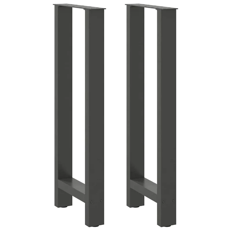 Barbordsben antracit 2 st 50x(100-101) cm stål