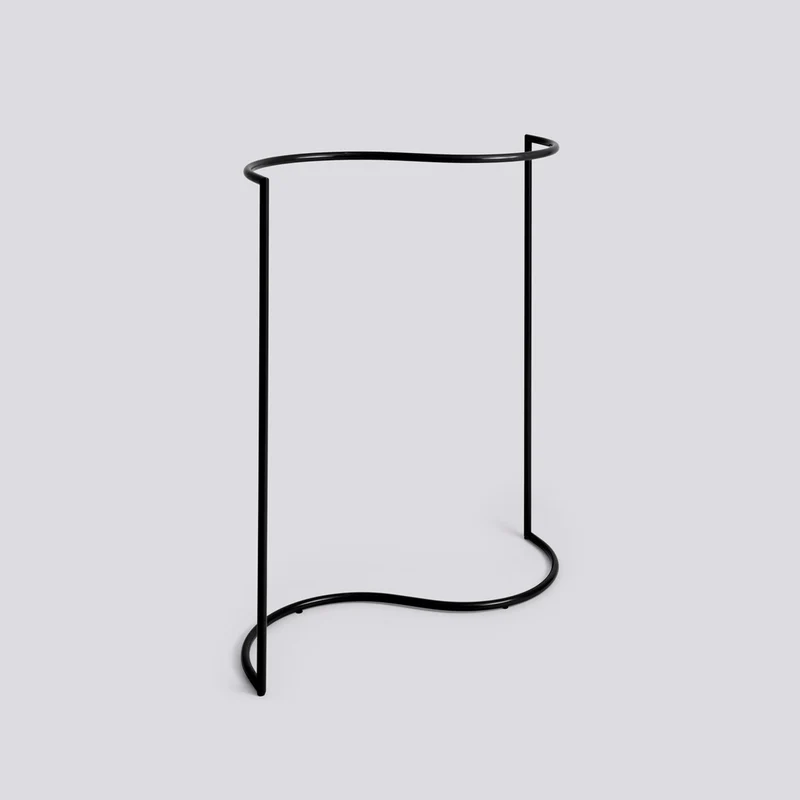 Colour Rack S-form 144 × 60 × 150 cm Klädställning Black