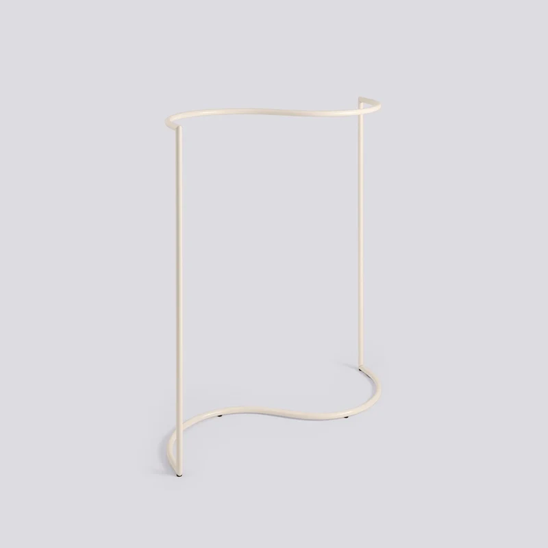 Colour Rack S-form 144 × 60 × 150 cm Klädställning Eggshell