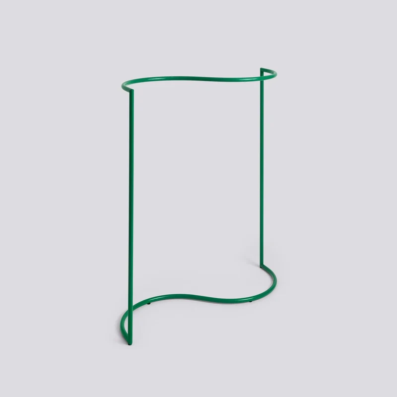 Colour Rack S-form 144 × 60 × 150 cm Klädställning Jungle green