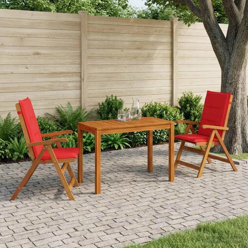 Trädgårdsmöbelset Naturlig Massivt Akaciaträ
