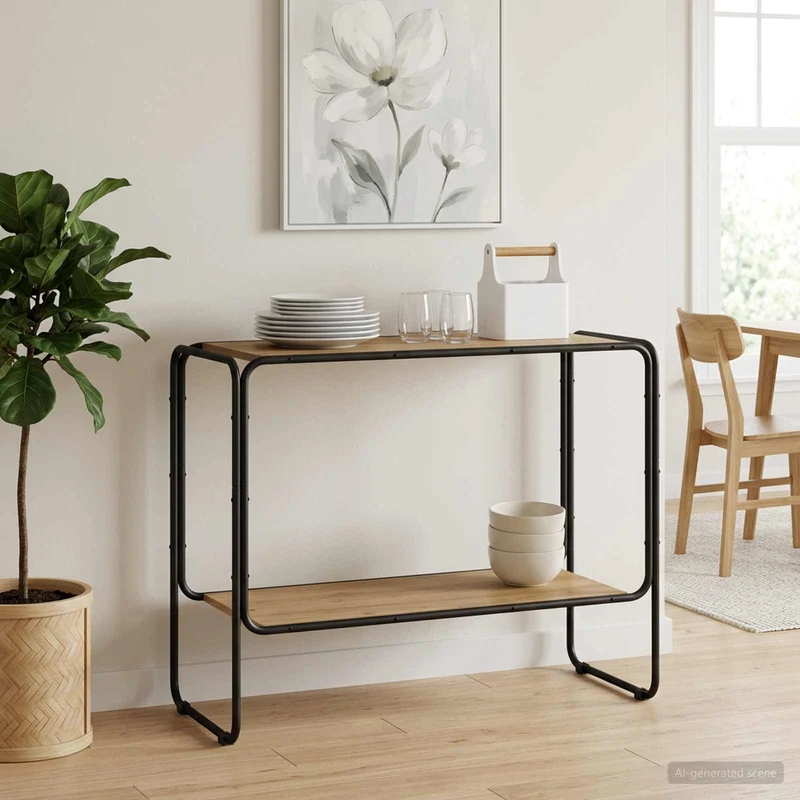 Sideboard Artisan-ek 93.5 x 38 x 75 cm Konstruerat trä