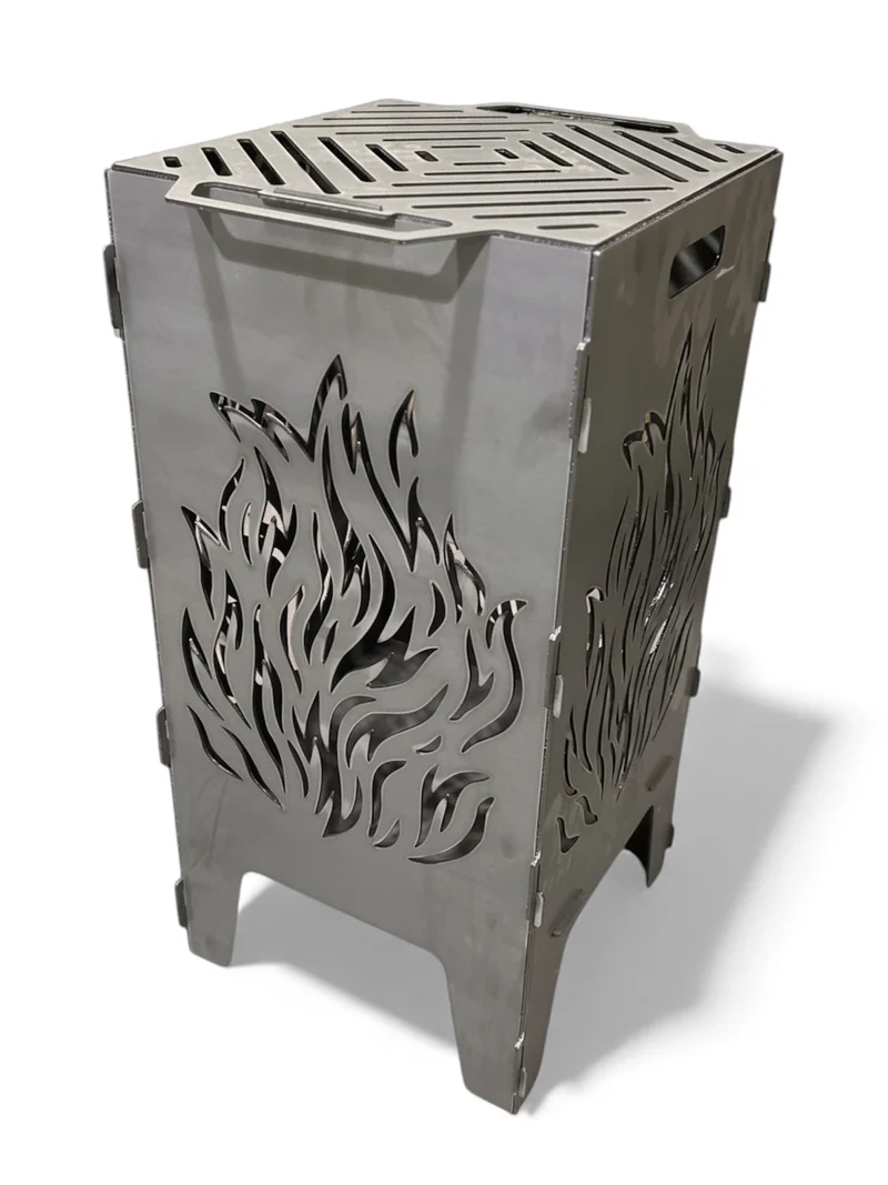 Eldkorg - XL inkl. Grillgaller (40x40x76cm)