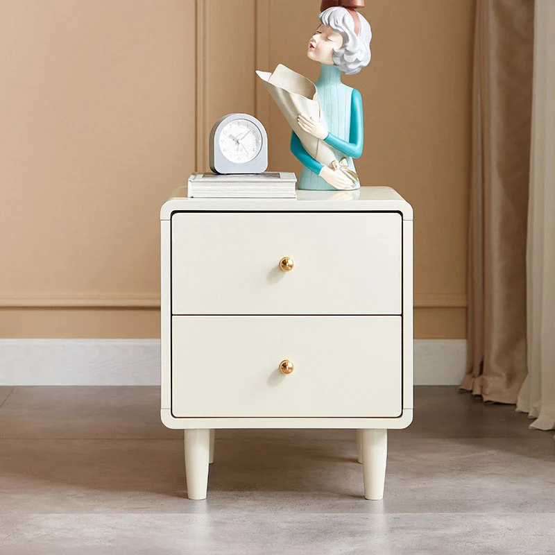Nordic Modern Minimalist White Bedside Table for Children
