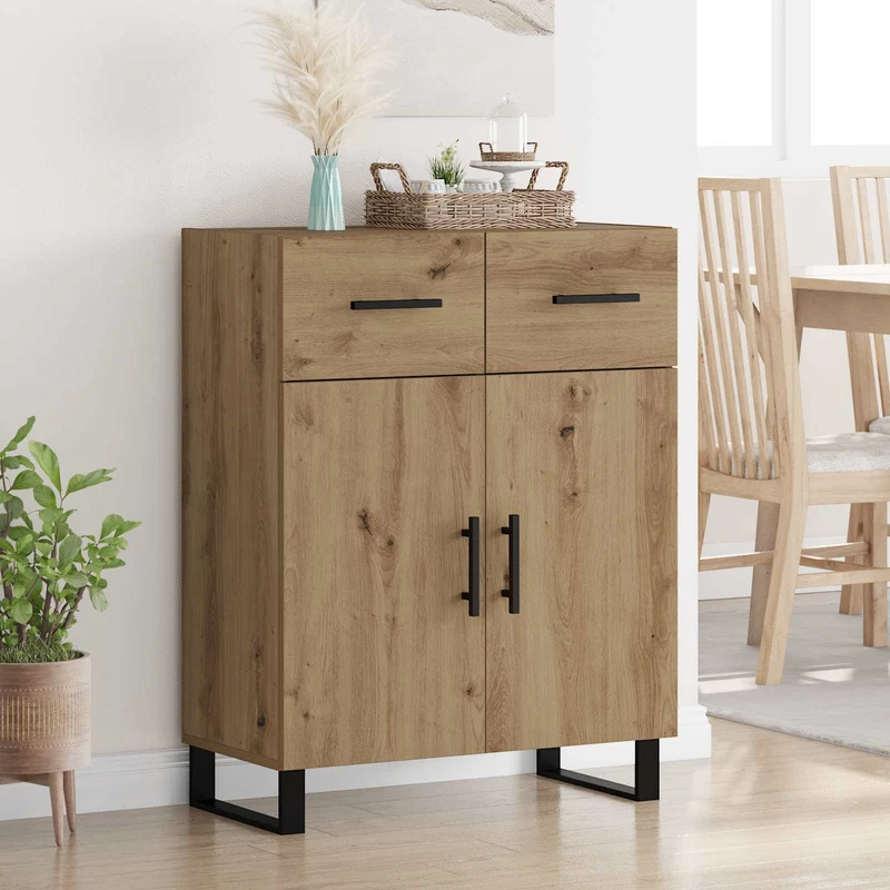 Sideboard Artisan Ek 69,5 x 34 x 90 cm Konstruerat trä