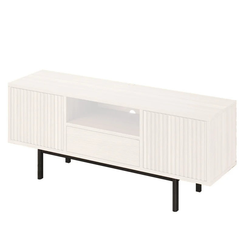 Ben till TV-bänk Nr.230 18 cm Svartbetsad Ek