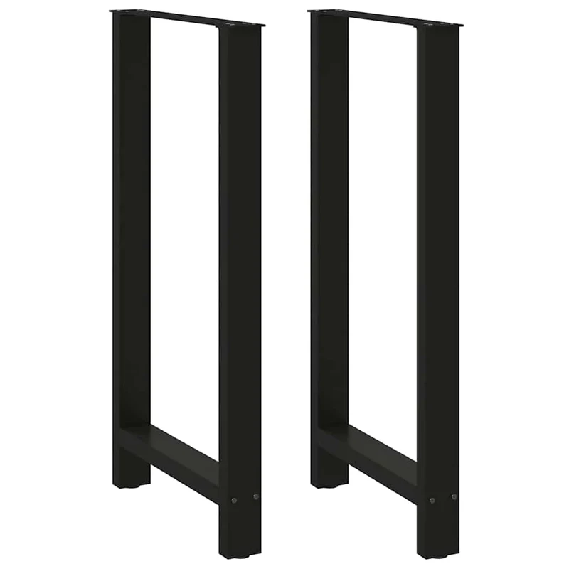 Barbordsben svarta 2 st 60x(110-111) cm stål