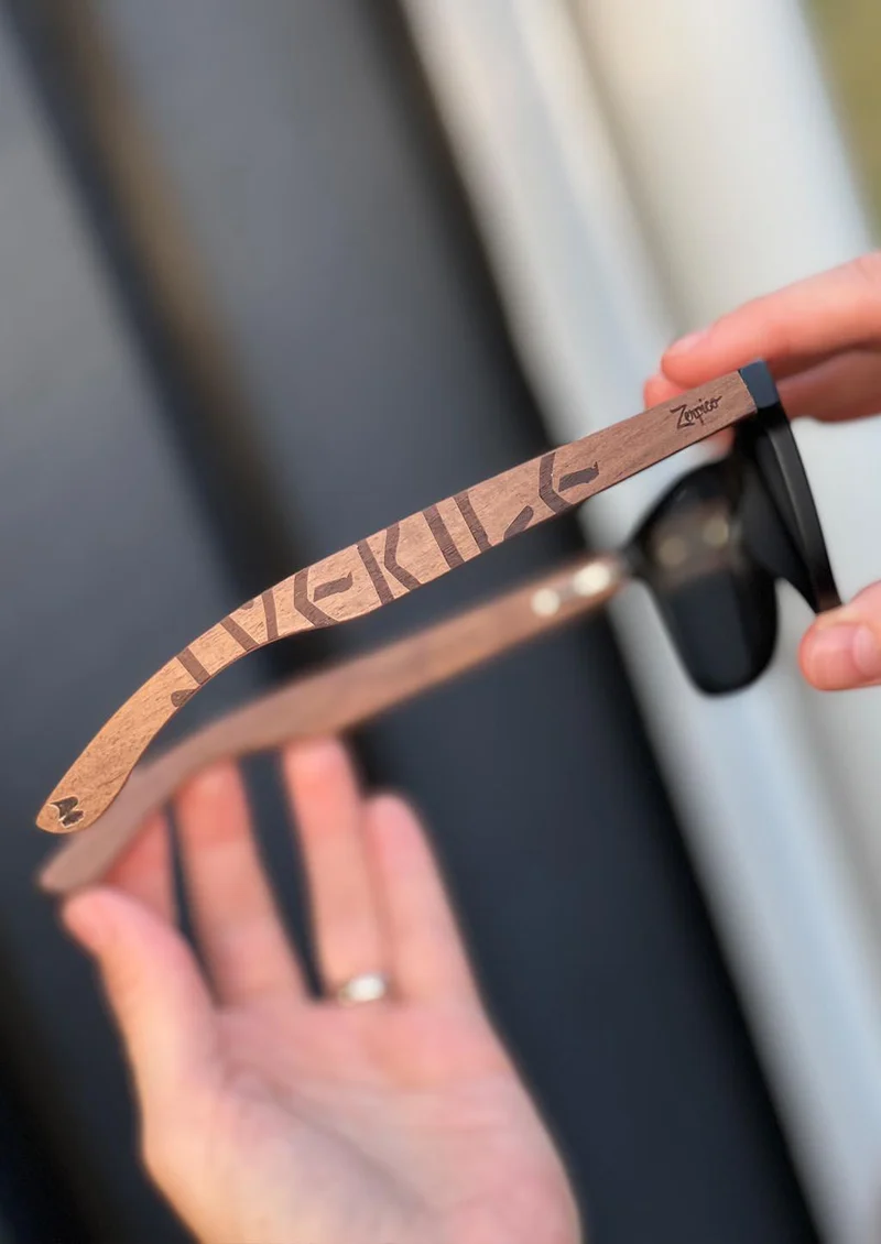 Eyewood | Engraved wooden sunglasses - Viking Runes - Sweden