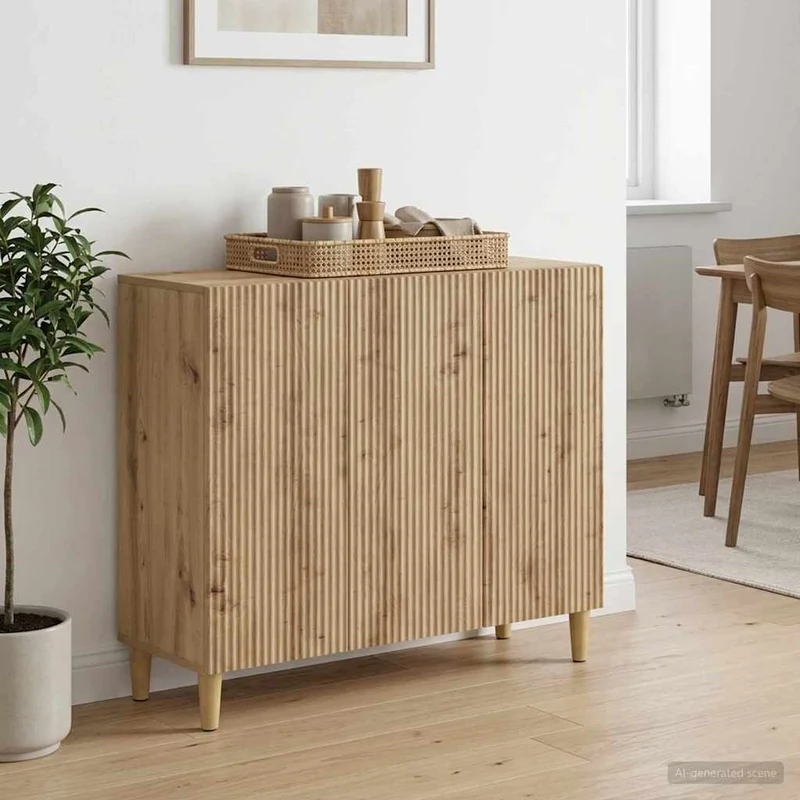 Sideboard Artisan-ek 89 x 34,5 x 80 cm Konstruerat trä