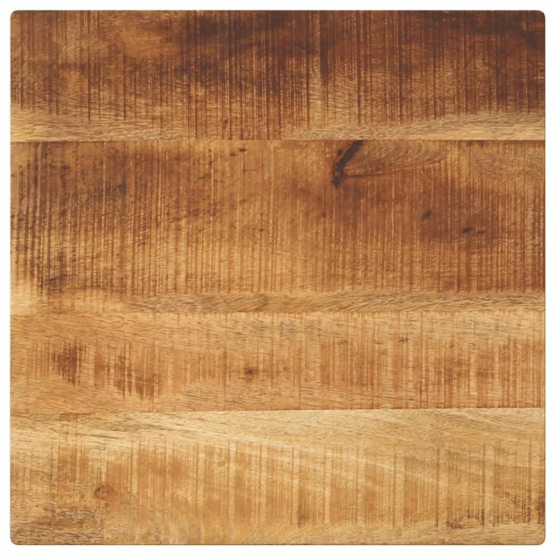 Bordsskiva 60x60x1,5 cm fyrkantig massivt grovt mangoträ