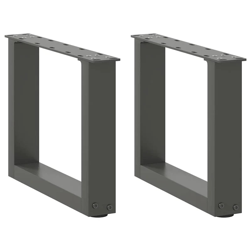 Soffbordsben U-formade 2 st antracit 40x(30-31) cm stål