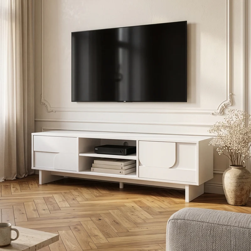 TV-bänk Katanshumn med 2 dörrar 150x39x45 cm [en.casa]