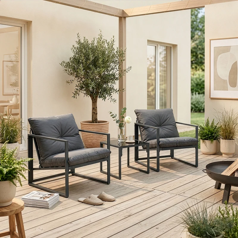 Loungeset Karg 3-del. [casa.pro]