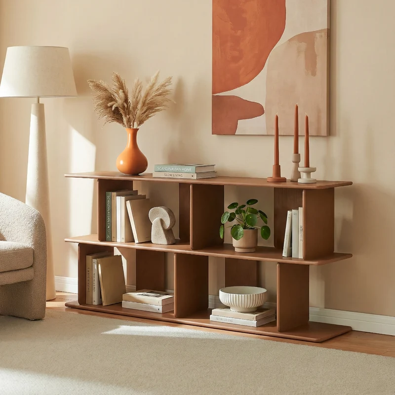 Fristående hylla Gäljami 160x35x74 cm [en.casa]