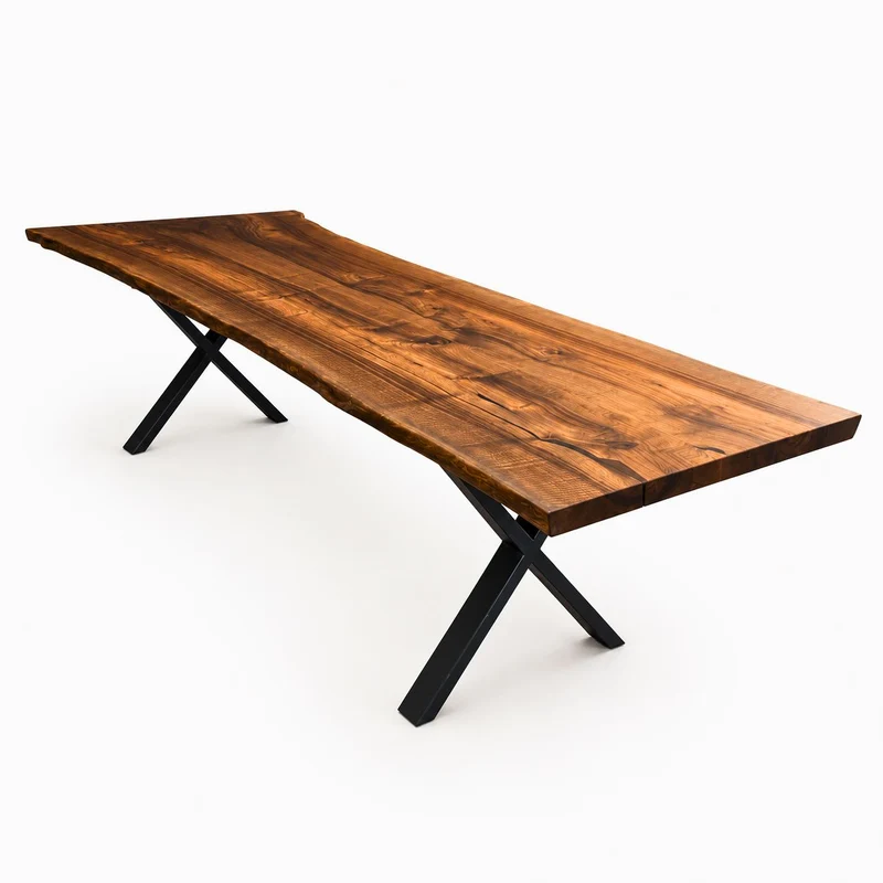 Plankebord i Valnød - 300x90-100 cm