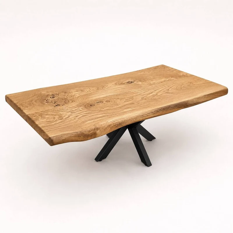 Sofabord i Massivt Egetræ 150 × 80 cm