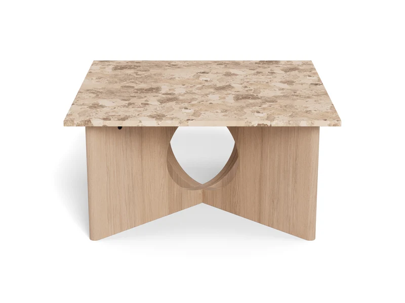 Hamborg sofabord hvid - 80x80 cm