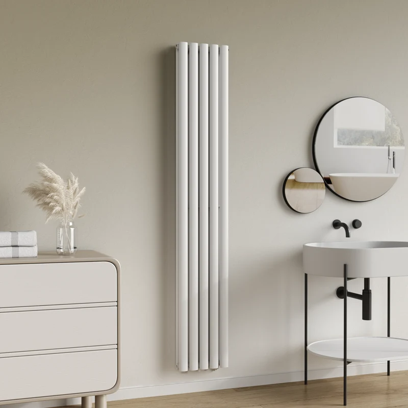 Design rörradiator Nore Vit 180x30cm dubbelt lager 1122W [neu.haus]