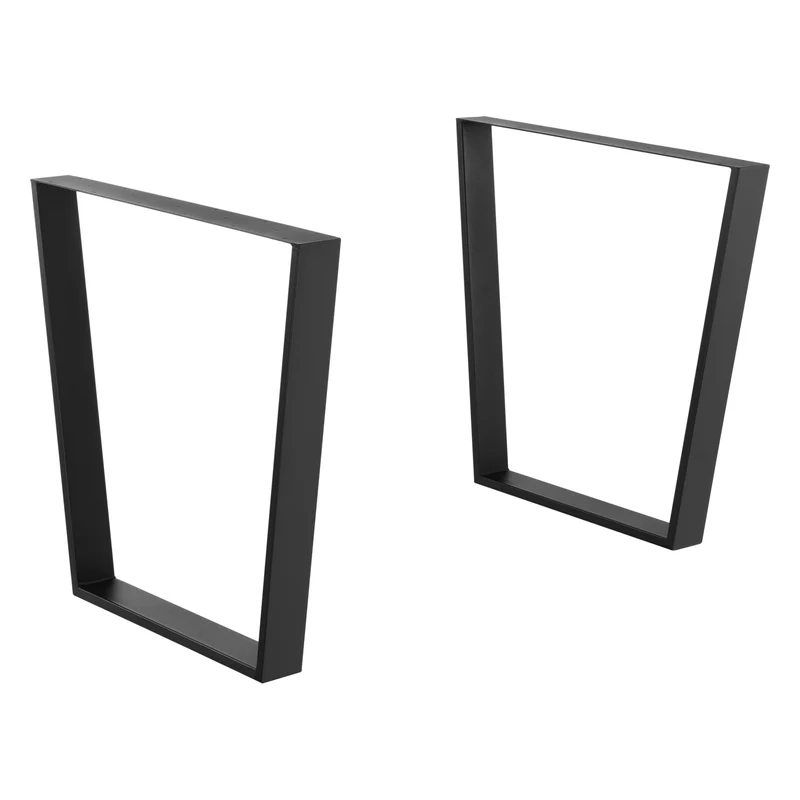 Bordsben set om 2 stål svart matt DIY [en.casa] välj modell