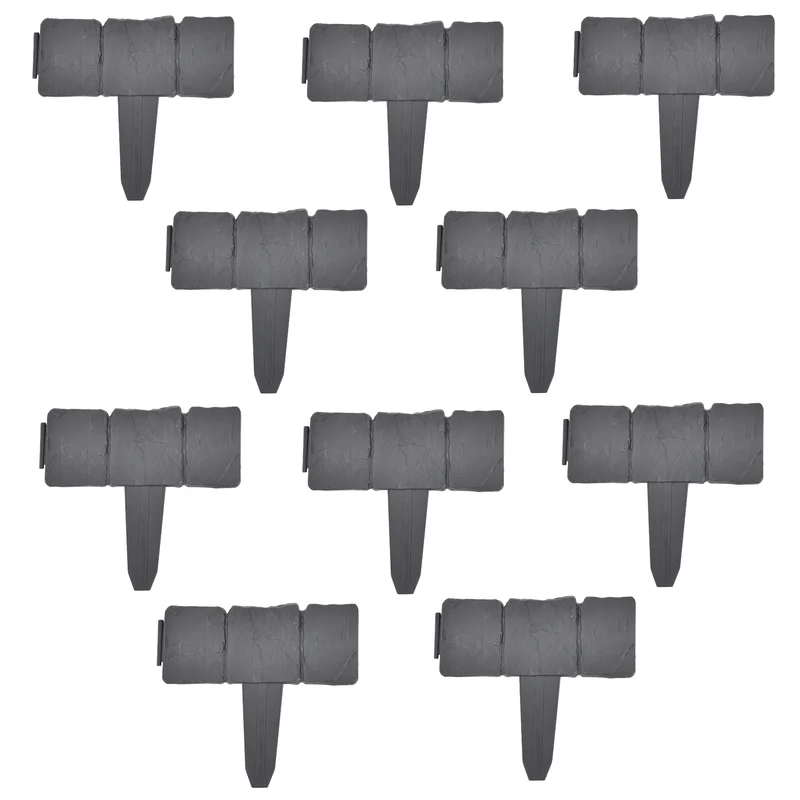 Rabattkant set PP 23x25,5x2cm sten optik i olika mått [casa.pro]