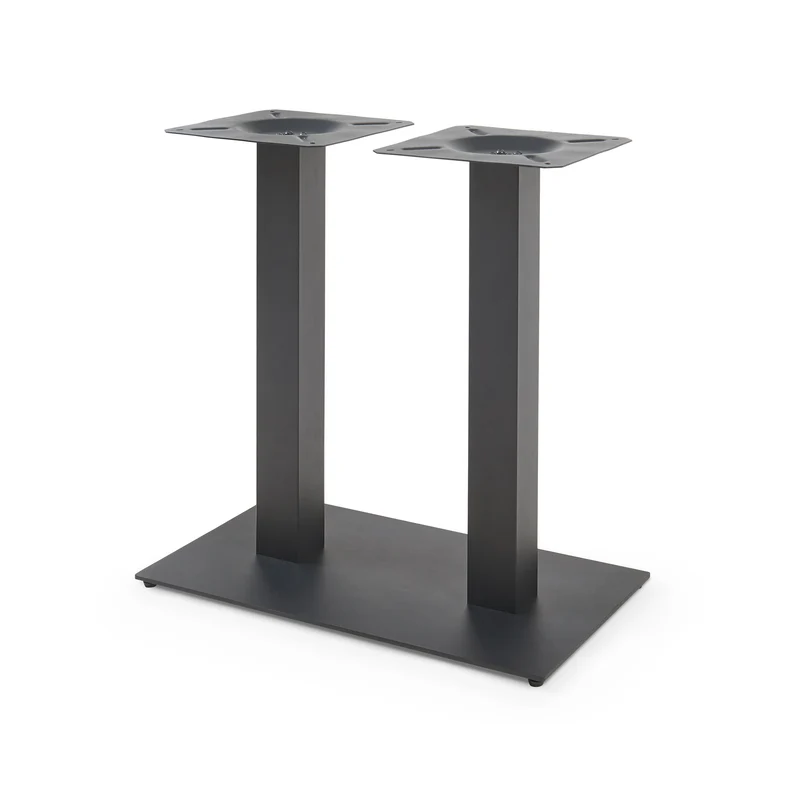 Bordstativ Vadejord stål 70x40x73 cm svart [en.casa]
