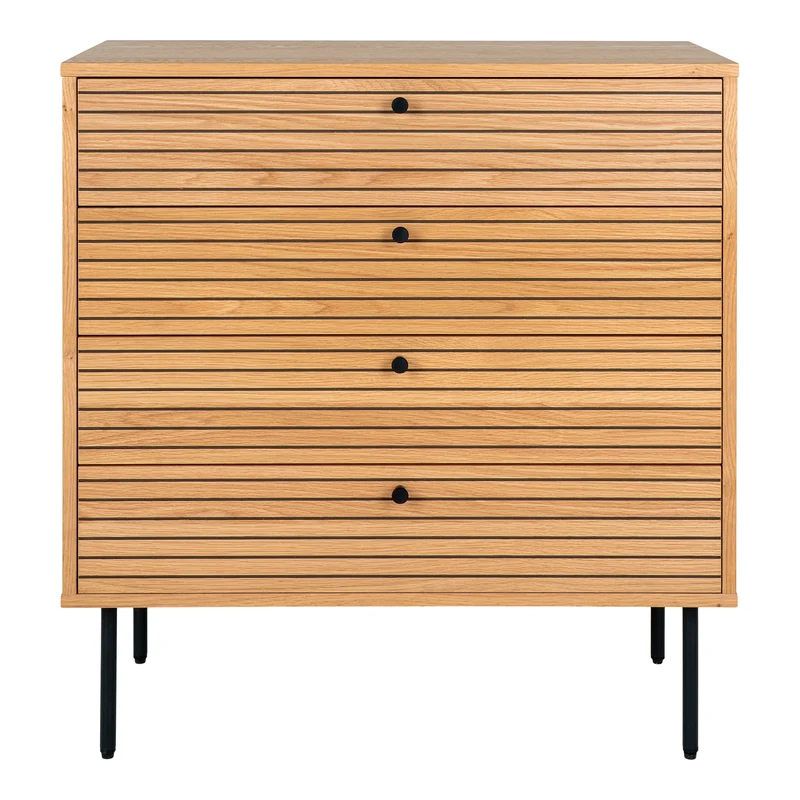 Bella kommode natur - 85x80x40 cm