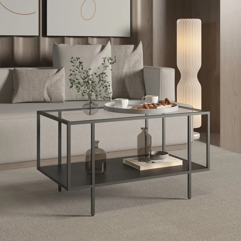 Soffbord Nynna 90x50x50 cm Svart [en.casa]