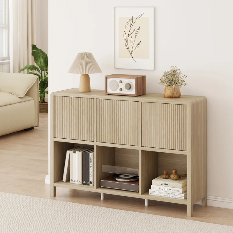 Sideboard Lukkodso med dörrar och fack [en.casa]