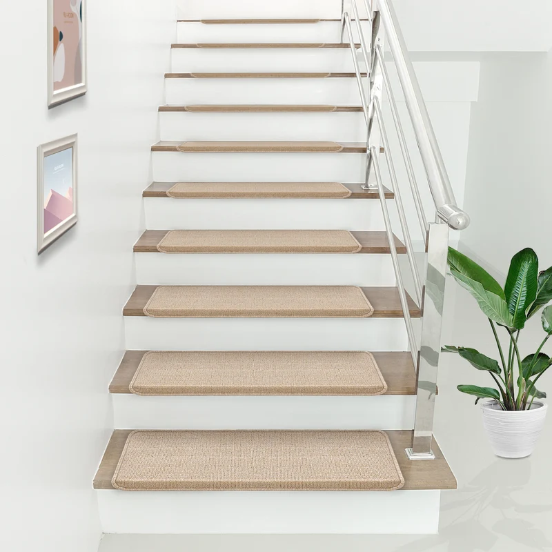 Trappstegsmatta set om 15 självhäftande 65x24 cm [en.casa] välj modell
