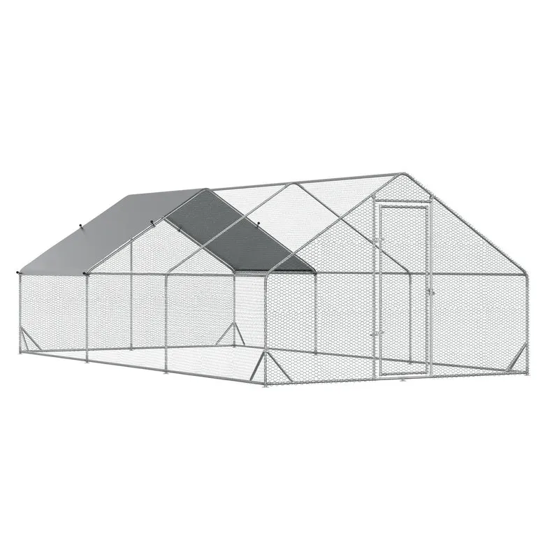 Venkovní XXL kurník, 3x6x2m, pro 12-18 ptáků