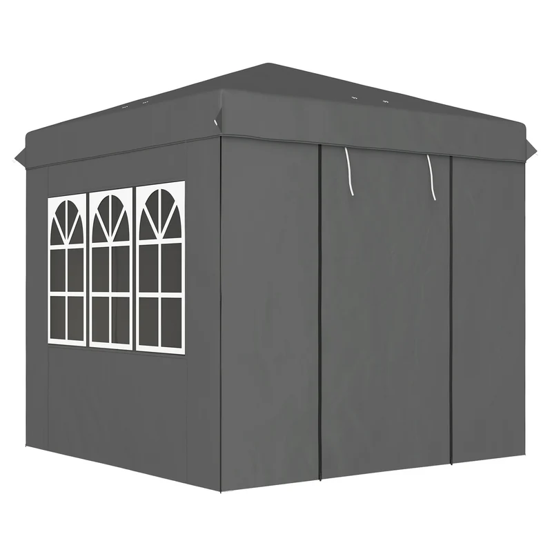 Altán Pop-Up 2,5x2,5m, vodoodpudivý, UV50+, tmavě šedý