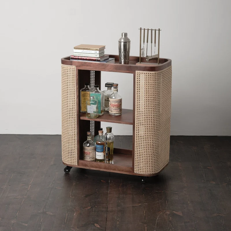 Vermont rattan sidetable, Brown (BM)