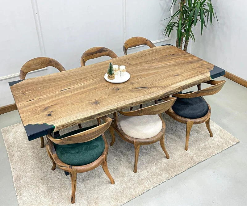 Spisebord valnød BZM-EPOX