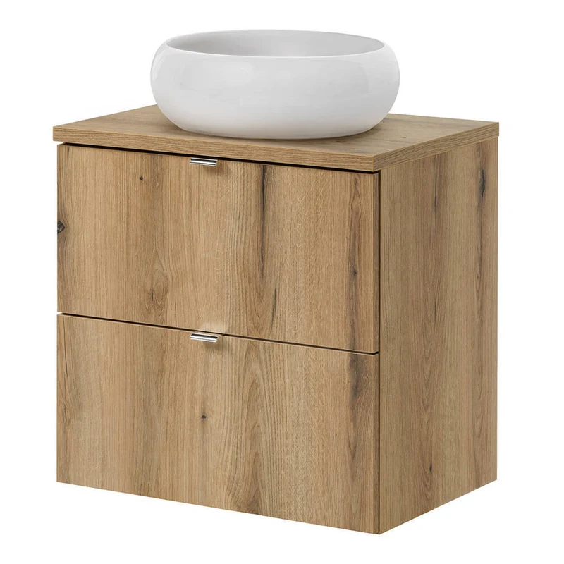 Tvättställ Skelbolu med lådor 60x72x40 cm [en.casa]